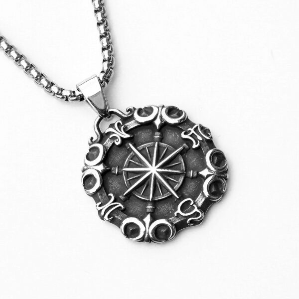 Retro Baking Paint Alloy Pendant Snake Chain